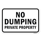 No Dumping Private Property Sign