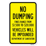 No Dumping Fines Range From $1 500 To $20 000