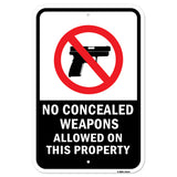 No Concealed Weapons Allowed On This Property