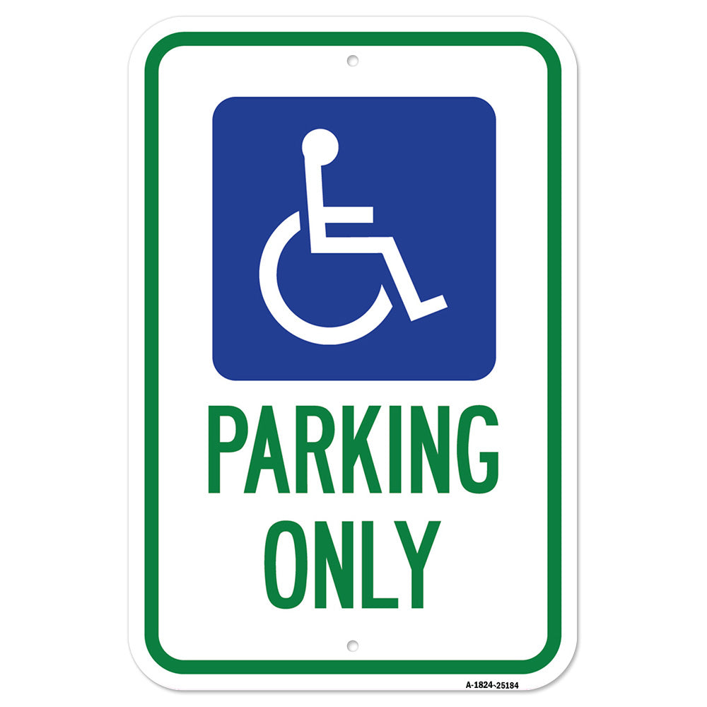 Handicapped Symbol Parking Only