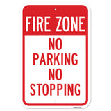 Fire Zone No Parking No Stopping