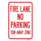 Fire Lane No Parking Tow Away Zone