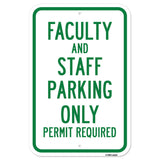 Faculty And Staff Parking Only Permit Required