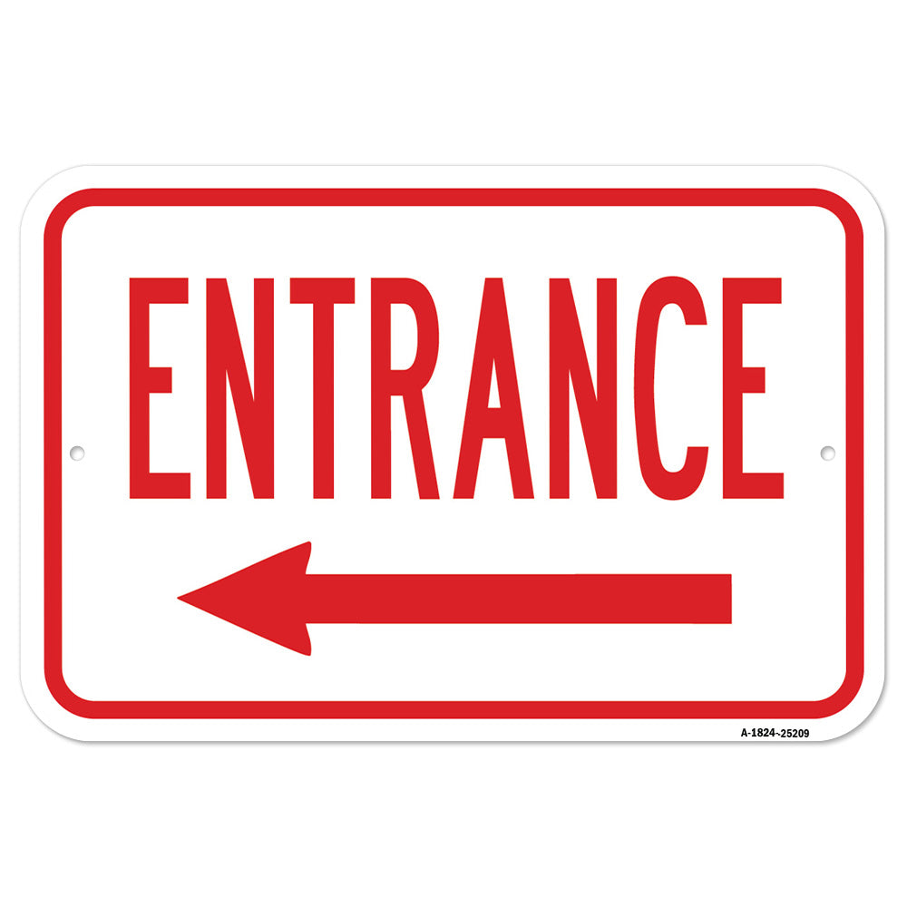 Entrance With Left Arrow