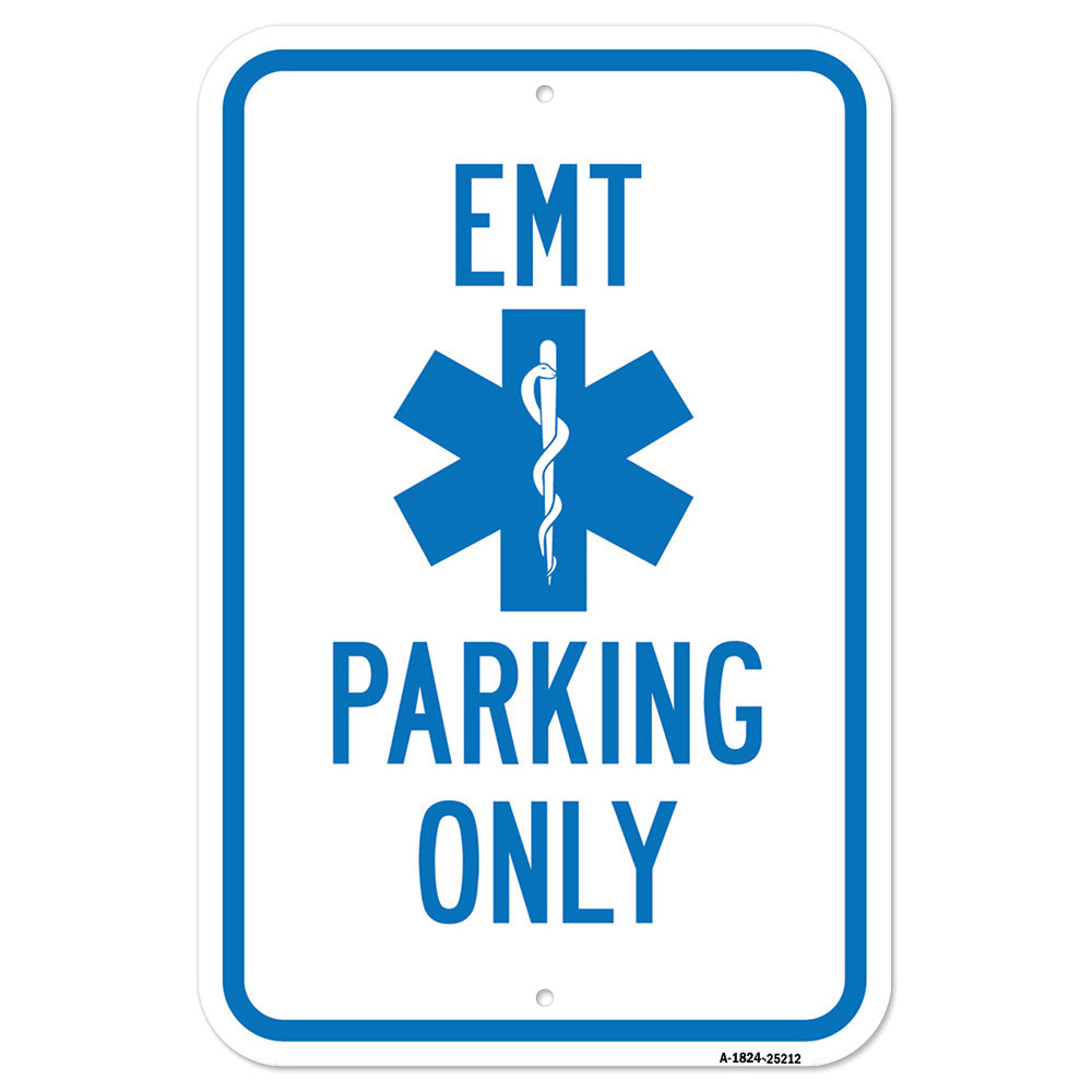 Emt Parking Only With Symbol