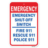 Emergency Shut-off Switch Fire 911 Rescue 911 Poli