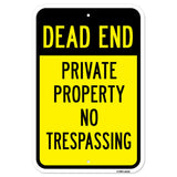 Dead End Private Property No Trespassing