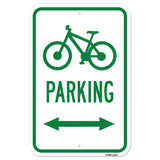 Bicycle Parking With Double Arrow