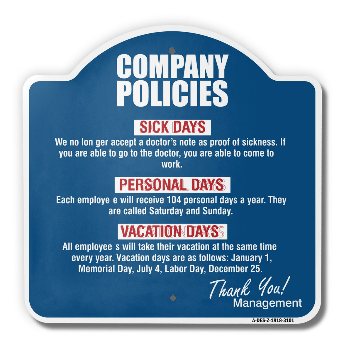 Company Policies