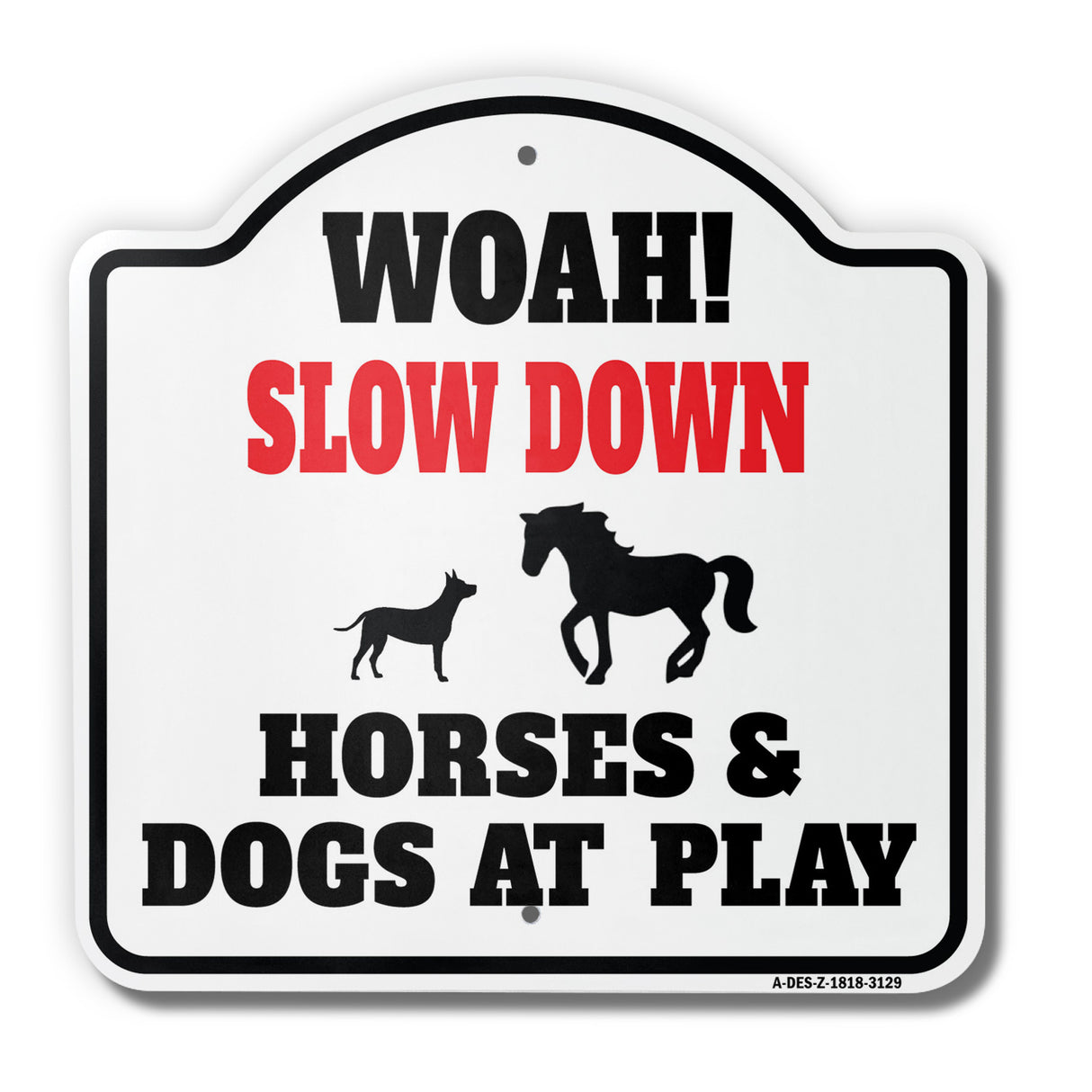 Slow Down Horses & Dogs At Play