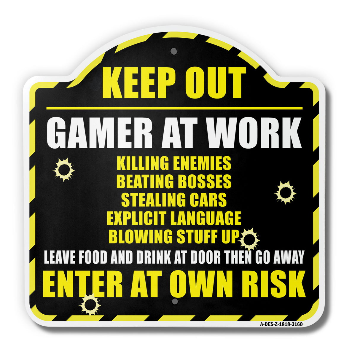 Keep Out Gamer At Work