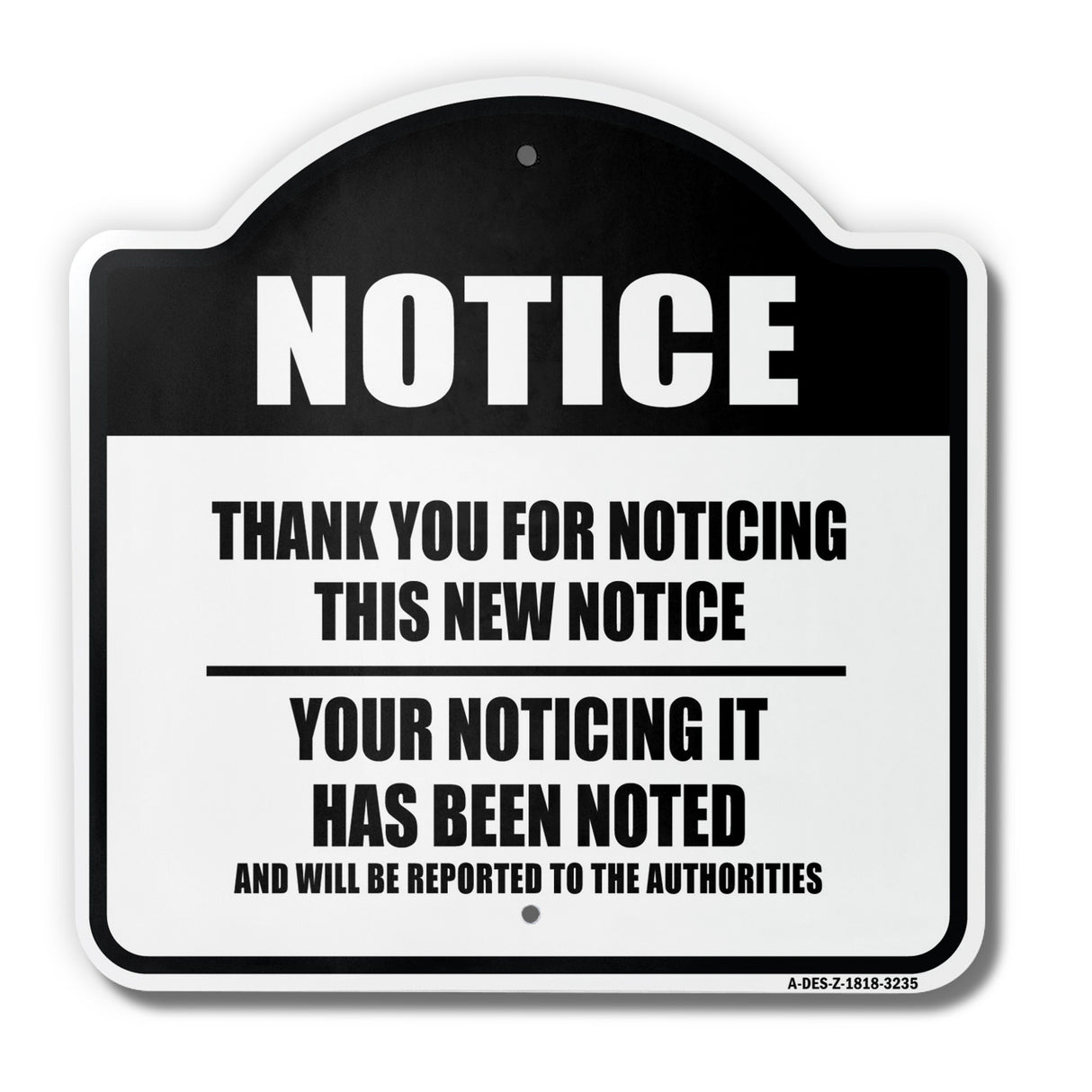 Notice Thank You For Noticing
