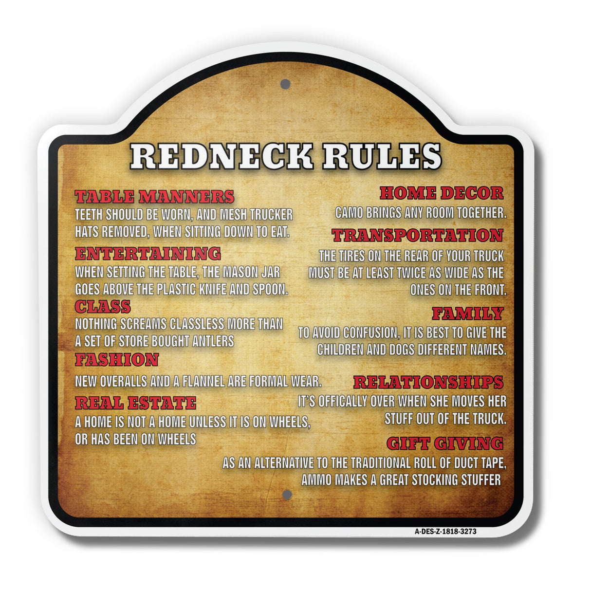 Redneck Rules