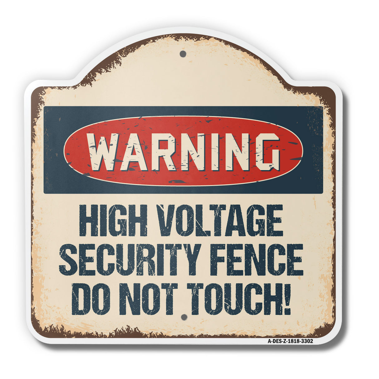 High Voltage Security Fence Do Not Touch