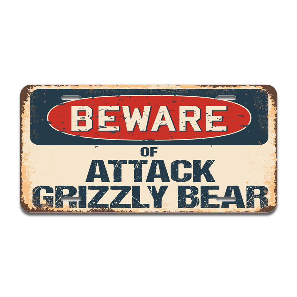 Beware of Attack Grizzly Bear