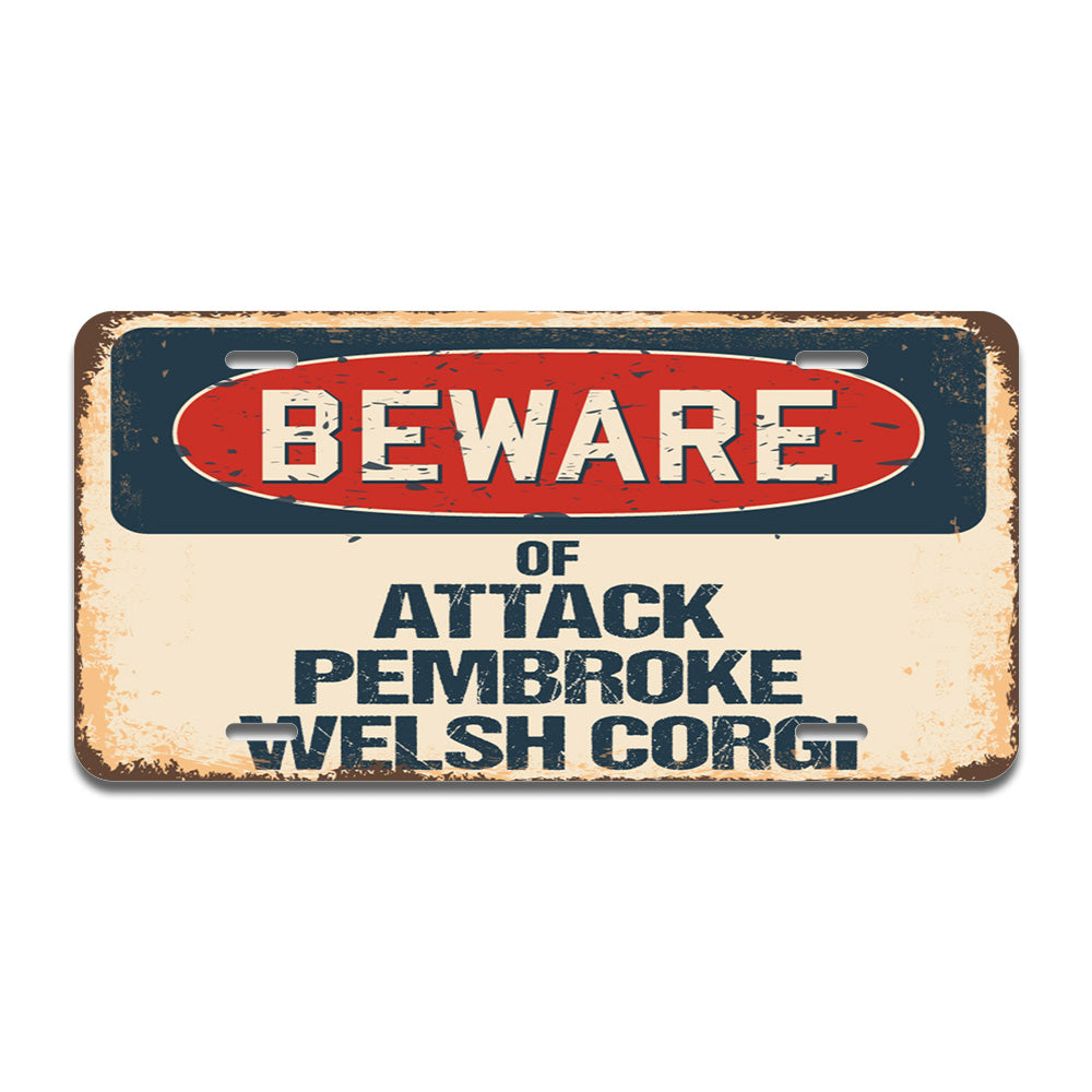 Beware of Attack Pembroke Welsh Corgi