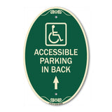 With NY - Approved Isa Symbol Accessible Parking on Up Arrow (With Graphic)