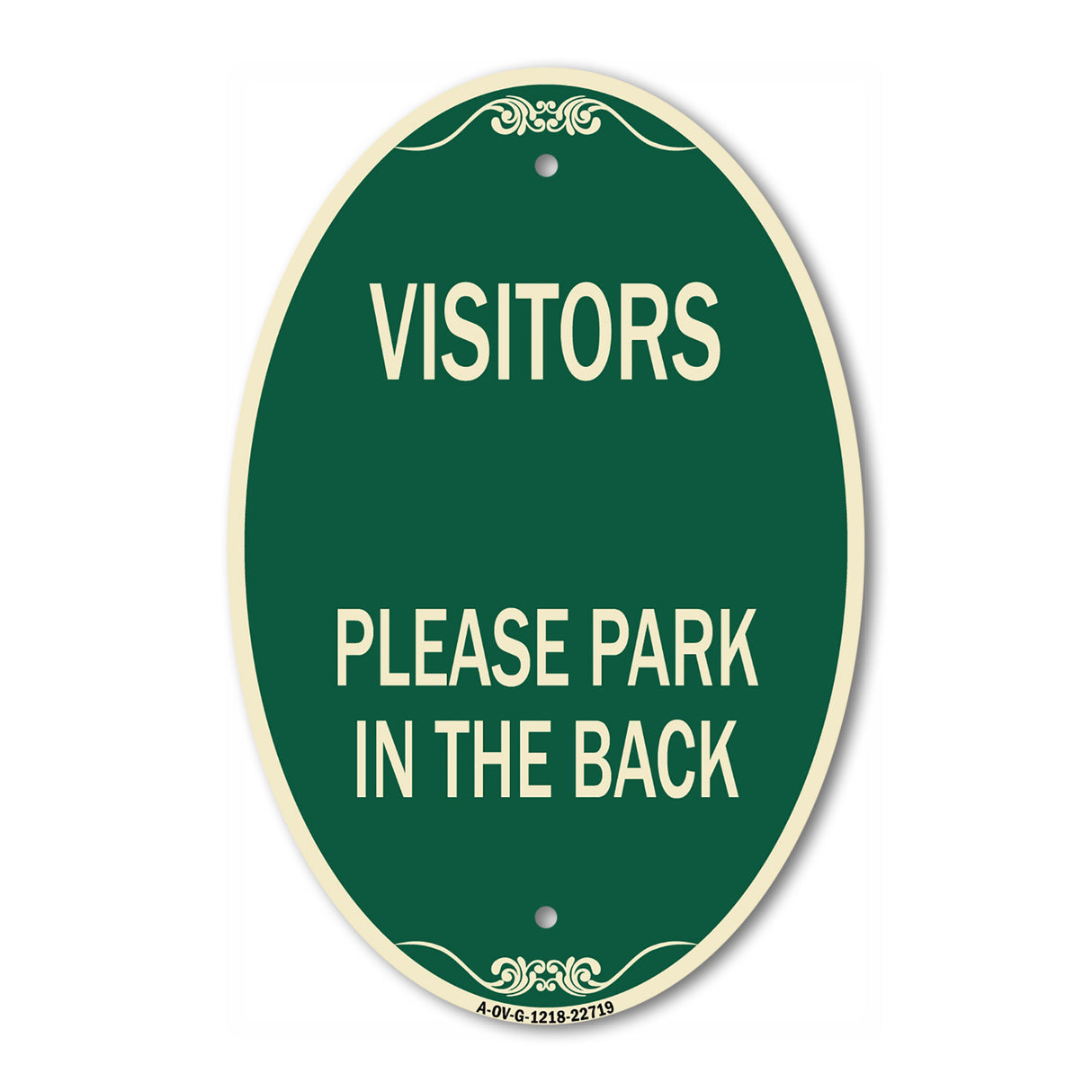Visitors Please Park in the Back
