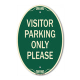 Visitor Parking Sign Visitor Parking Only Please