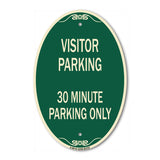 Visitor Parking Sign Visitor Parking 30 Minute Parking Only