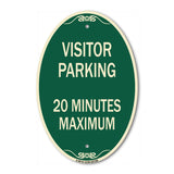 Visitor Parking Sign Visitor Parking 20 Minutes Maximum