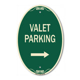 Valet Parking with Right Arrow