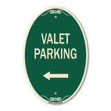 Valet Parking with Left Arrow
