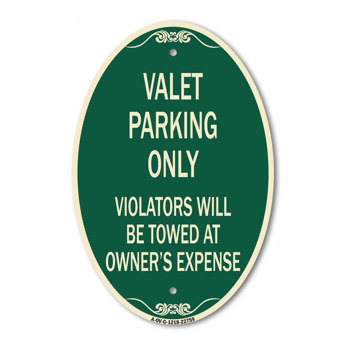 Valet Parking Only Violators Will Be Towed at Owner's Expenses