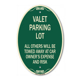 Valet Parking Only - All Others Will Be Towed Away at Car Owner's Expense and Risk