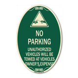 Unauthorized Vehicles Towed at Owner Expense with Graphic