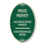 Unauthorized Persons Prohibited Unauthorized Vehicles Removed