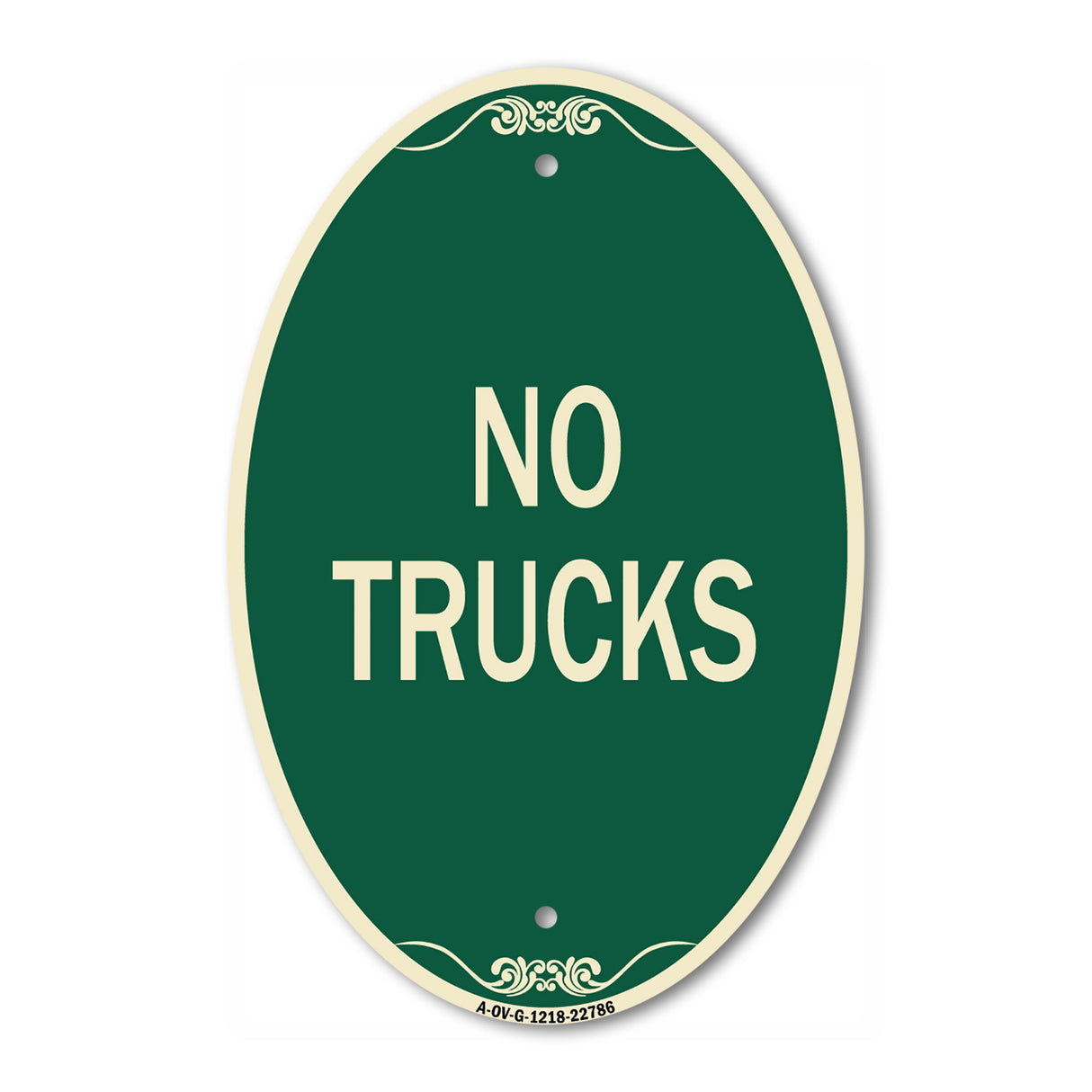 Truck Sign No Trucks