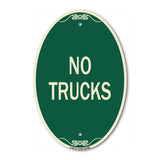 Truck Sign No Trucks