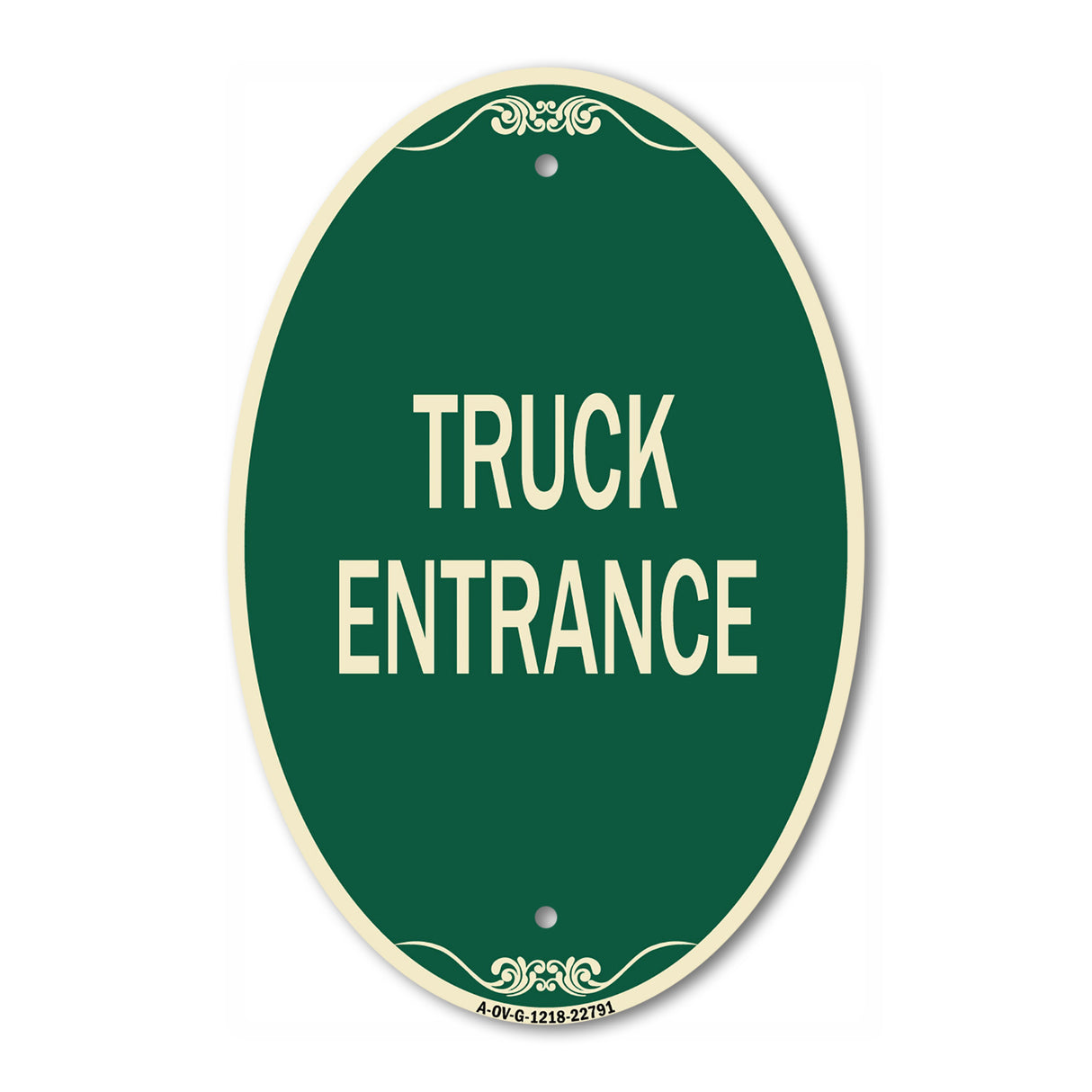Traffic Entrance Sign Truck Entrance