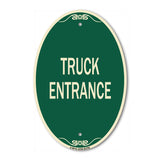 Traffic Entrance Sign Truck Entrance