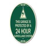 This Garage Is Protected by A 24 Hour Surveillance System