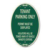 Tenant Parking Only Display Permit Violators Towed at Owner Expense