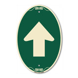 Straight Thru Sign - Straight Thru (Symbol) Sign
