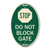 Stop Do Not Block Gate