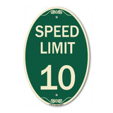 Speed Reduction Sign Speed Limit 10 Mph