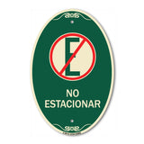 Spanish Parking Sign No Estacionar (No Parking) (With Graphic)