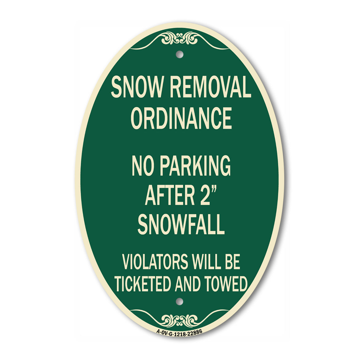 Snow Removal Ordinance - No Parking After 2 Snowfall