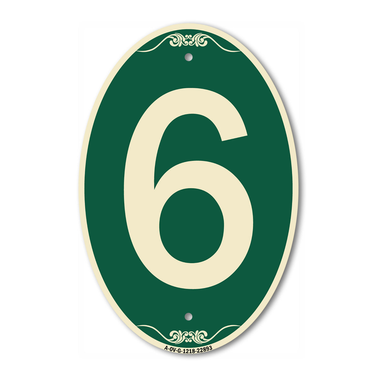 Sign with Number 6
