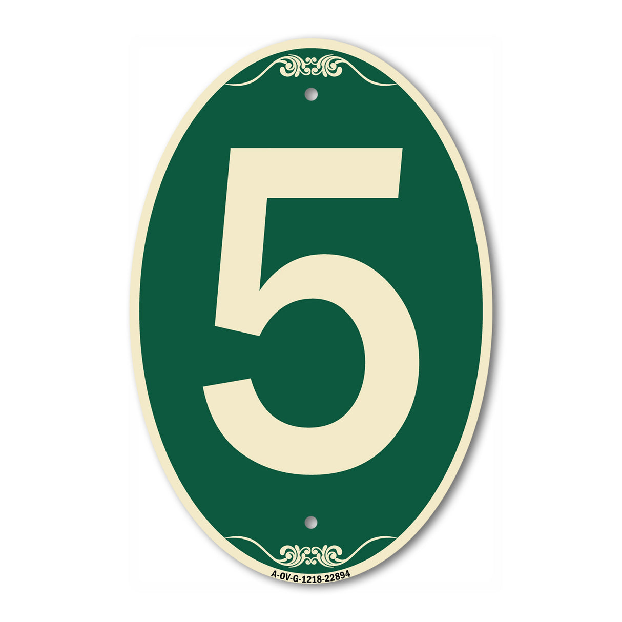 Sign with Number 5