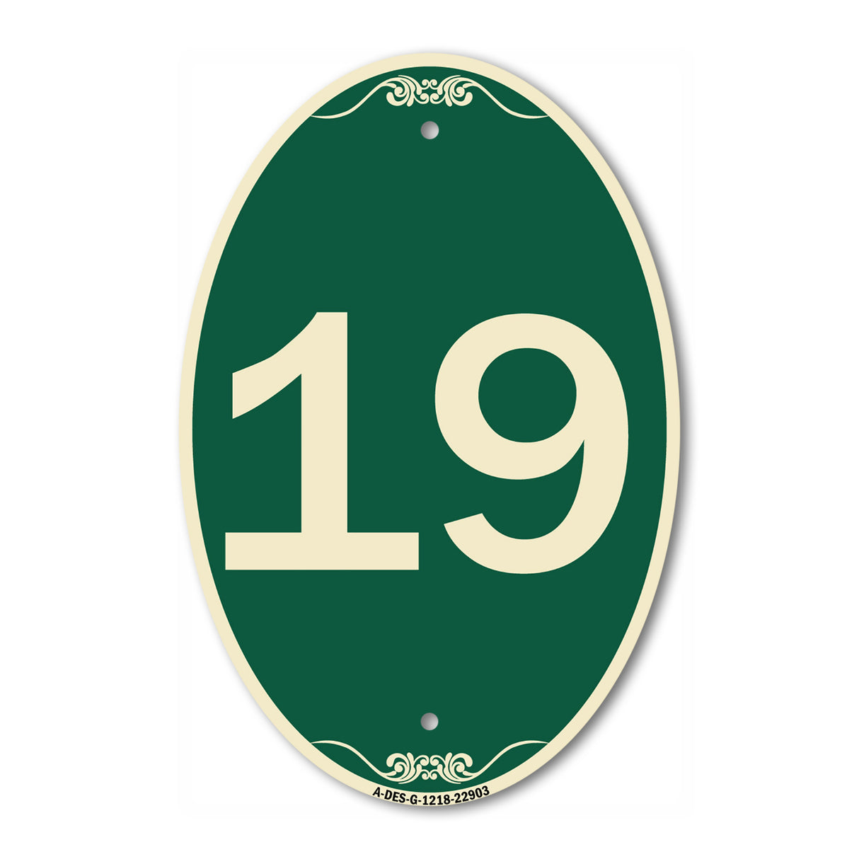 Sign with Number '19
