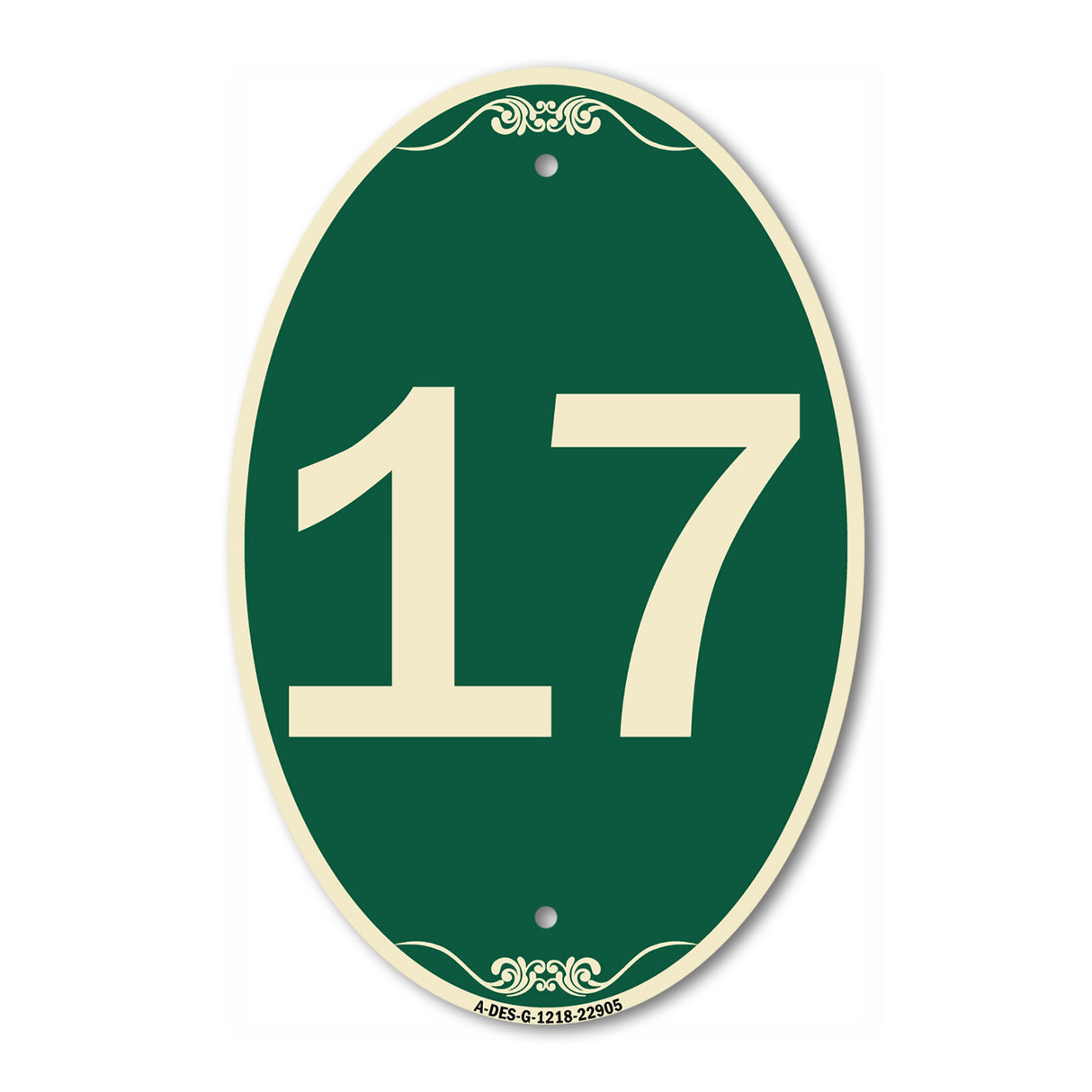 Sign with Number '17