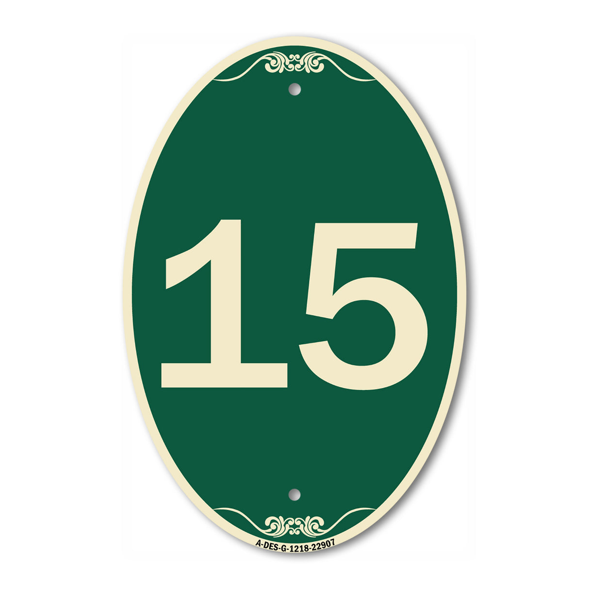 Sign with Number '15