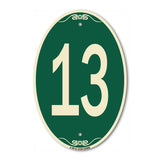Sign with Number '13
