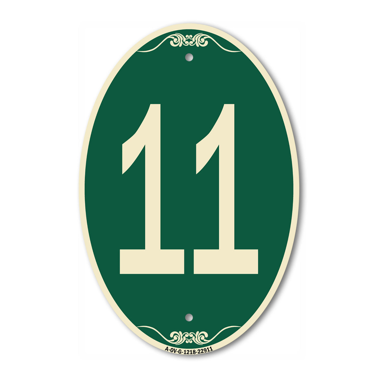 Sign with Number '11