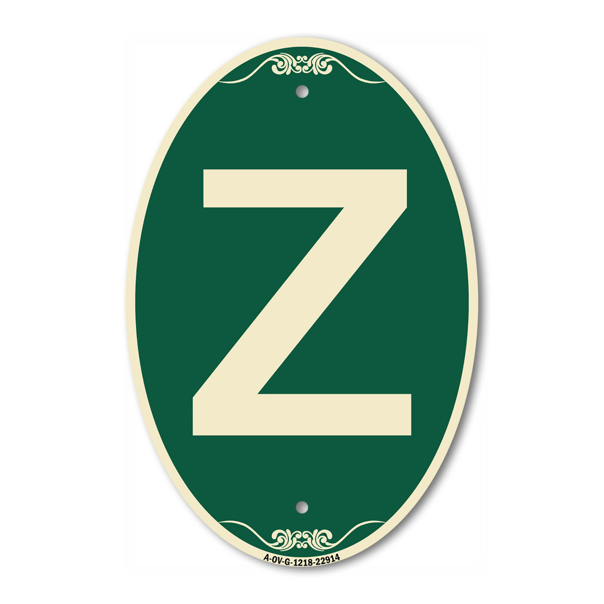 Sign with Letter Z